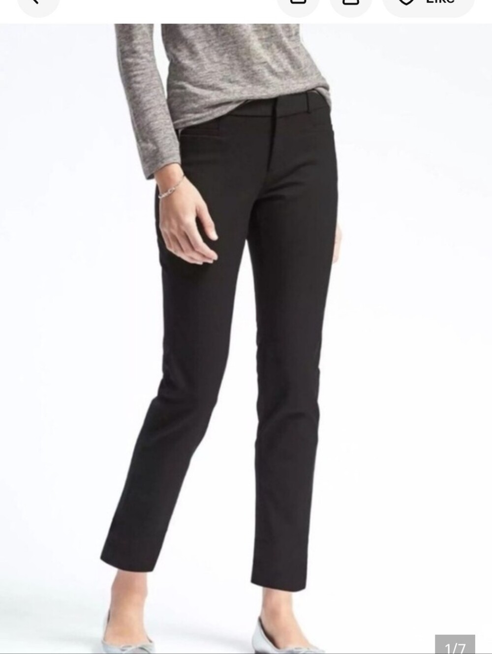 Banana Republic Black Sloan Slim Ankle Pants